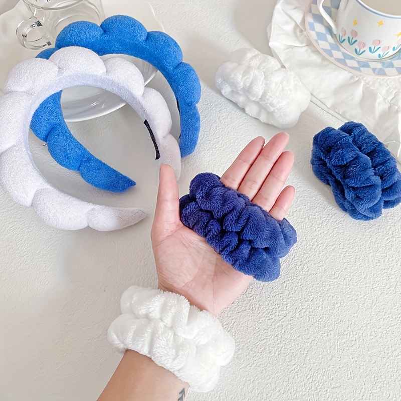 3 PcsSet Make-up Hairband Wrist Band-14