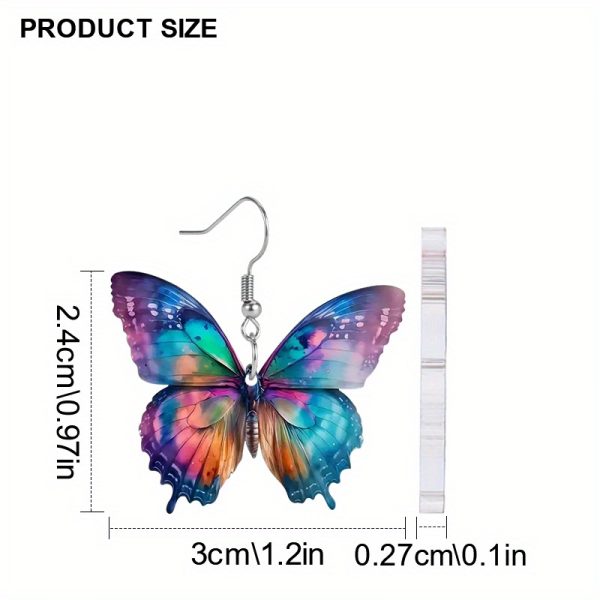 Colorful Butterfly Earrings