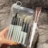 Eight Blue-grey + Eyebrow Brushes