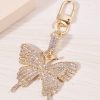 Rhinestone Butterfly Keychain